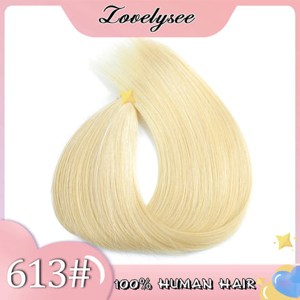 Straight V-shaped Clip in Human Hair Extensions 100% Remy Human Hair Brazilian Dark Brown Soft Hair for Women 100G 120G 140G