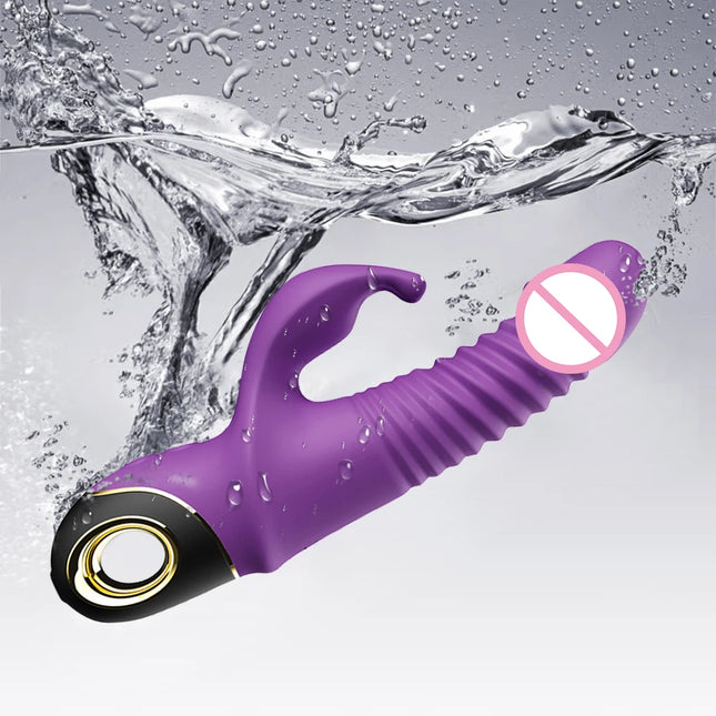 Thrusting Wiggle Rabbit Vibrator for Women Vagina G-Spot Vibrator Clitoris Stimulator Female Masturbation Sex Toy for Women