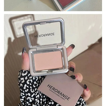 HERORANGE Atmospheric Single-color Blush Is Waterproof, Sweat-proof, Non-fading and Long-lasting. Five Colors Are Available.