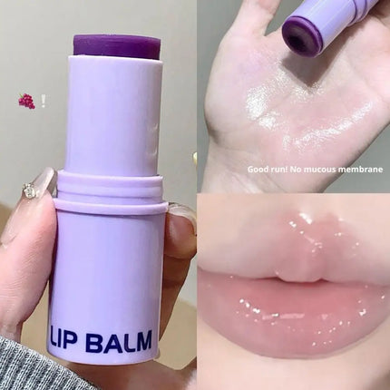 Grape Jasmine Flavors Moisturizing Hydrating Base Lip Balm Set Makeup Lip Care Daily Care Balm For Women and Men