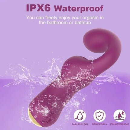 Double Clitoris Stimulator G-Spot Vibrator Powerful Tapping Fapping Finger Anal Dildo Vagina Massager Sex Toys for Women Adults