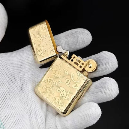 ZORRO 790 Genuine Ultra-thin Windproof Original Copper Lighter Double-sided Engraved Wheel Lighter Lighter Men's High-end Gifts