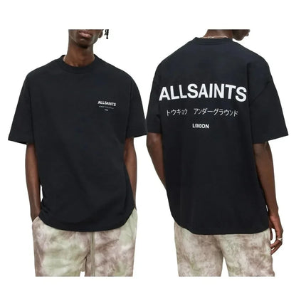 All Saints Trend Brand European Size Cotton T-irt Men's Basic Sle ort Sve Cusized Print Sport Scene Casual T-irt