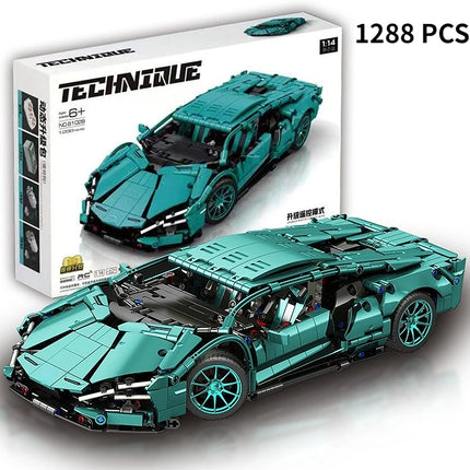Building Blocks Roadster Technology 1:14 Racing Roadster building blocks Assembly brick vehicle toy gift for boys