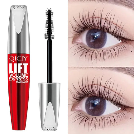 4D Black Mascara Thickening Lengthening Curling Eyelash Extension  Waterproof Long-Lasting Liquid Fiber Mascara Thick Fast Dry