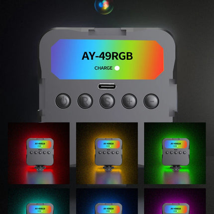 Mini Selfie Fill Light Rechargeable 3 Modes Adjustable Brightness Portable Clip On For Mobile Phone Make Up Computer Fill Light