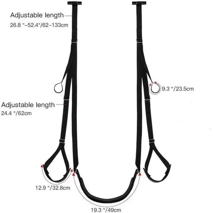 Multi-Functional Adult Door Swing Bedroom Support Hammock for Couples Relaxation