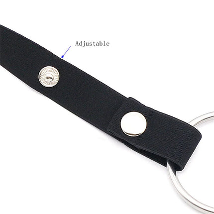 Male Penis Ring Chastity Cage Anti-off Device Elastic Band Auxiliary Belt Adjustable Underwear Rope Scrotum Ring Sissy Sex Toys