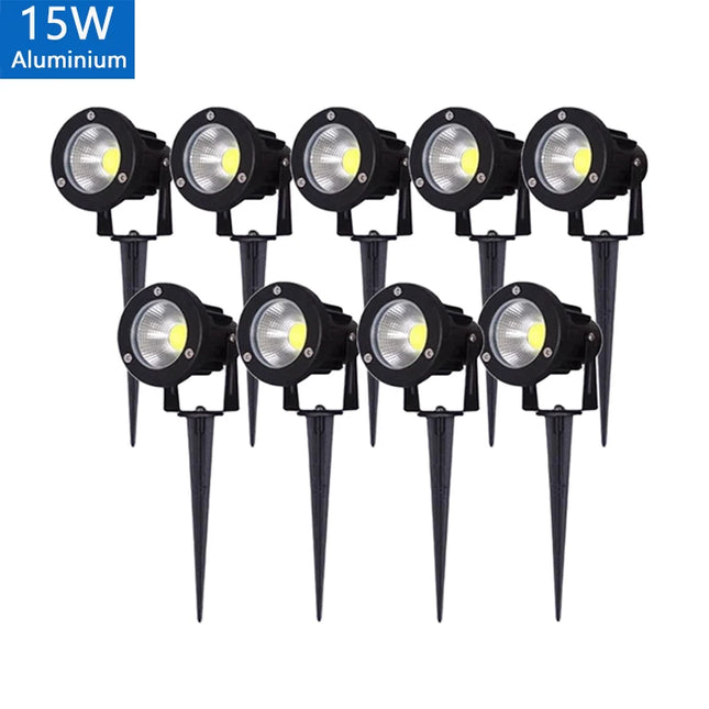 LED Garden Lights Outdoor Waterprof Lawn Lamp 220V110V12V 5W10W15W20W Landscape Spike Bulb IP65 Led Light Garden Path Spotlights