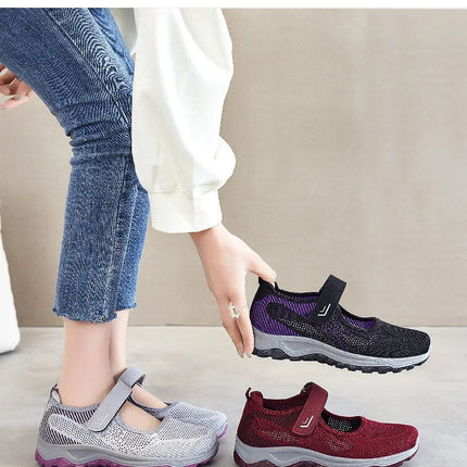 Women Shoes Breathable Vulcanized Shoes White ZapaWomen Sneakers Fashion Breathable Mesh Casual Walking Shoes Women Work Shoes