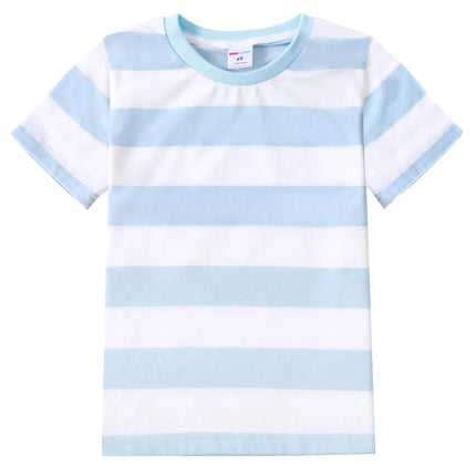Kids Striped T-shirt Toddler T-shirt Boys Girls Cotton Short Sleeve Tops Children Summer Casual Tee Halloween Carnival Daily Wear