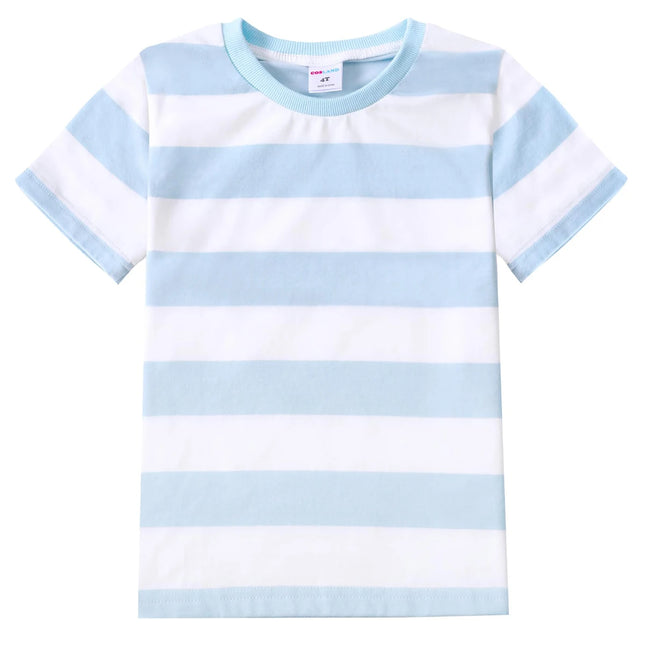 Kids Striped T-shirt Toddler T-shirt Boys Girls Cotton Short Sleeve Tops Children Summer Casual Tee Halloween Carnival Daily Wear