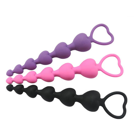 Beginner Anal Teaser Comfort Plug Butt plugs Heart Ring Newbies Sex Toy Explore Anal Play Women Man stimulate orgasmic effect