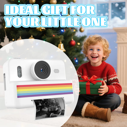 Kids Digital Camera with Mini Printer 2.8inch HD Video Portable Thermal Instant Photo Print Children Photography Toy Gift