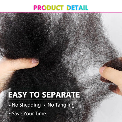 Alibaby 12Inch Synthetic Afro Kinky Twist Marley Crochet Hair Pre-Separated Spring Afro Twist Hair For Butterfly Locs Braids