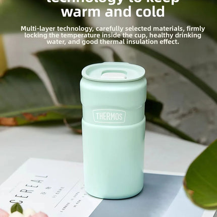 THERMOS 440ml Food-Grade 316L Steel Tumbler,6H Heat Retention Thermos for Office Commute,Leakproof Portable Coffee Mug, BPA Free