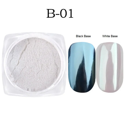 Aurora Mirror Glitter Nail Art Powder Ice Chameleon Rubbing Pigment Dust Sparkly Charm Nails Design Accessory DIY Decorations
