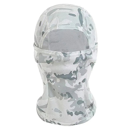 Motorcycle Cooling Full Face Mask Summer Breathable Motorbike Riding Hood Neck Cover Motocross Cycling Helmet Headgear
