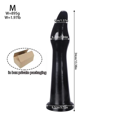 4 Sizes Long Anal Plug Big Anal Dialator Dildo Huge Long Large XL Anal Plug Training Expansion Butt Plug Sex Toys for Women Gay