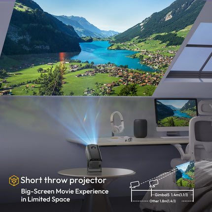 HY320mini 4K Android 11 Projector Native 1080P 390ANSI Dual Wifi6 BT5.0 1920*1080P Cinema portable Projetor upgrated HY300