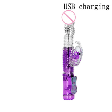 Telescopic Dildo Rabbit Vibrator Sex Toys For Women G Spot Vagina Massager Clitoris Stimulator Female Masturbator Adult Supplies