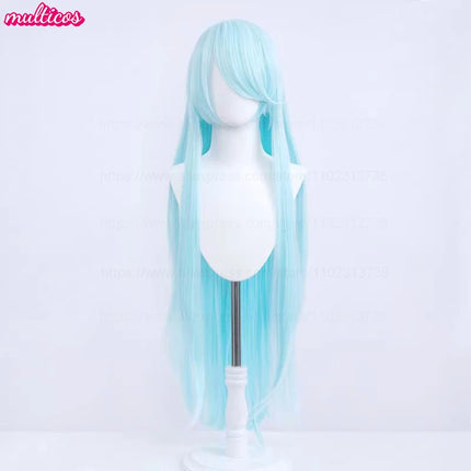 High Quality Anime 100Cm Long Staight Cosplay Wig Black White Red Pink Brown Gold Blue Blonde Purple Heat Resistant Hair Wigs