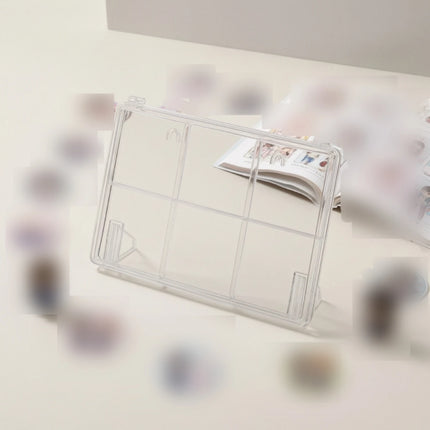 Tabletop Display Case with Compartments Transparent Acrylic Display Case with Stand Organizer Dustproof Sturdy for Collectors