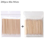 200pcs-Mix White