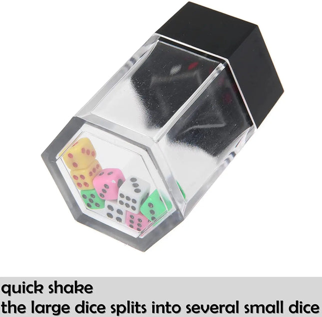 Magic Prop Explosion Dice Easy Magic Trick Novelty Funny Toy Mini Colorful Dice Close-up Stage Performance Gift for Kids