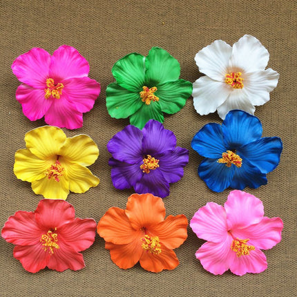 Foam Flower Hair Clips Hawaiian Plumeria Hibiscus Flower Barrettes Bridal Hairpins Colorful Rose Hairpin Jewelry Summer Beach