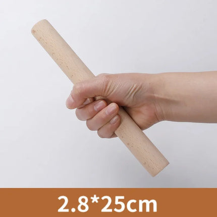 Solid Wood Rolling Pin Noodle Pasta Dumpling Skin Household Rolling Noodle Biscuit Fondant Stick Kitchen Cooking Baking Tool