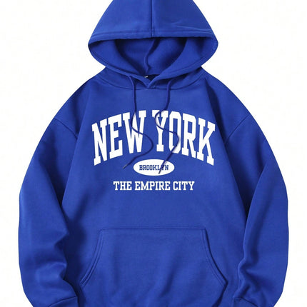 New York City Brooklyn Creative Letter Printed Female Hoodies Multicolor Loose Hoody Y2K Street Sportswear Fleece Hoodie Unisex