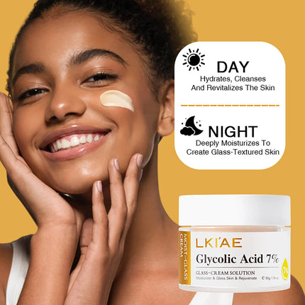 LKIAE Brightening Face Cream, Moisturizing, Reduce Black Spots, Hyperpigmentation, Wrinkles, Fine Lines, With Hyaluronic Acid