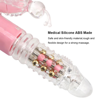 Erotic Butterfly Vibrators For Women Vaginal Clitoris Stimulator Anal Plug Rotate Stretch Fake Dildo Female Masturbator Sex Toys