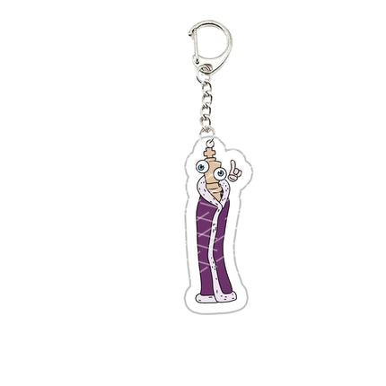 Acrylic The Amazing Digital Circus Keychain Pomni Jax Ragatha Gangle Kinger Keyring Key Chain for Accessories Bag Fans Gift