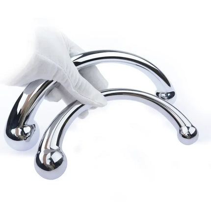 Anal Plug Dildo Aluminum alloy G Spot Wand Massage Stick Pure Metal Penis G-Spot Stimulator Sex Toy for Women Men