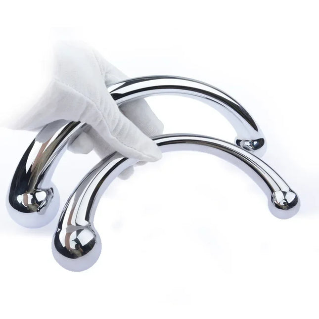 Anal Plug Dildo Aluminum alloy G Spot Wand Massage Stick Pure Metal Penis G-Spot Stimulator Sex Toy for Women Men