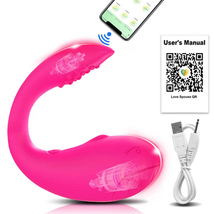 APP Bluetooth Control Clitoris Vibrator for Women Clitoral Stimulator Female G Spot Wearable Love Egg Adult Vibrating Sex Toy