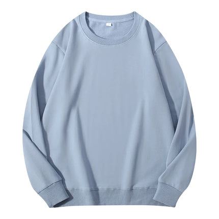 Autumn O-Neck Cotton Women's Sweatshirt Hoodies Basic Loose Casual Women Pullover Solid Sweatshirt Ladies Tops Factory Wholesale