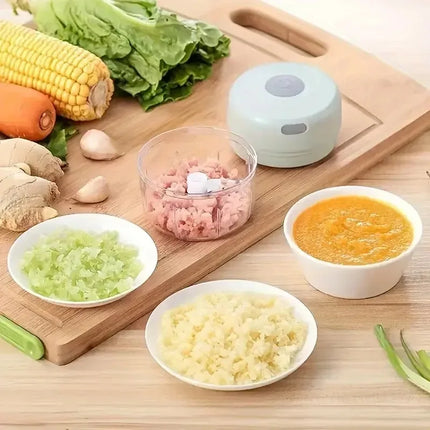 Electric Mini Garlic Chopper 100ML/250ML Food Chopper Garlic Mincer USB  Portable Small Food Processor for Vegetables