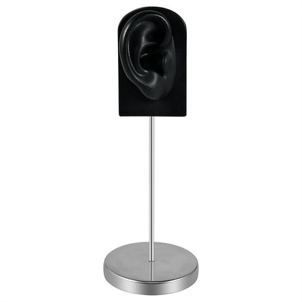 Soft Silicone Ear Model Tattoo Practice Body Jewelry Display Piercing Tools Earring Display Tool Metal Display Stand Kit