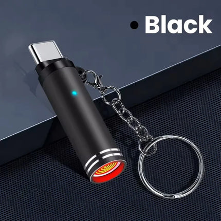 Mini Type C Mobile Phone Cigarette Lighter Air Blowing Smoking Cigarette Lighter Outdoor Safety USB C Lighter Adapter