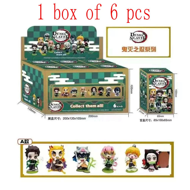 2029-A Set of 6 Non Repeating Blind Box Toys, Ghost Extinguish Series, Set Up on The Table To Give Away Hot Selling Products