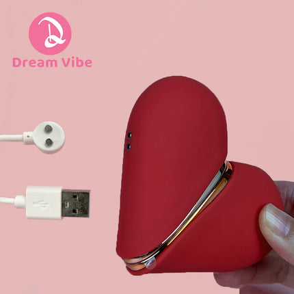 Heartbeat One Heart Two Vibrators 5 Likcing 5 Suction Modes Woman Sex Toy Romantic Love Gift Penetration Female Masturbation