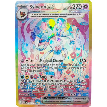Collection Cards EN Prismatic Evolutions Umbreon Espeon Sylveon DIY Self Made Single Card Classic Game Anime Card Gift Toy