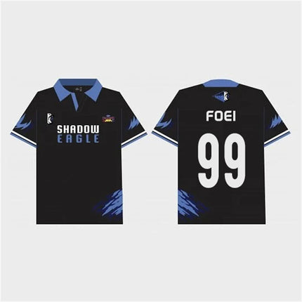2026 Gmmtv Starlympic Futsal Shadow Eagle Short Sleeve Lapel Sports 4X100 Jersey Harajuku Fashion Unisex Fans Polo Clothing