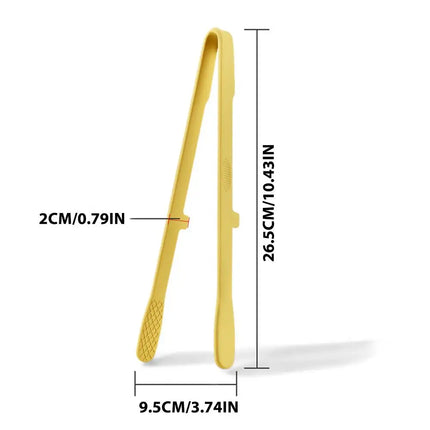 Silicone Food Toast Tongs Trivet Tongs Non-slip Heat Resistant BBQ Salad Cooking Serving Clamp Steak Pasta Clip For Kitchen 2026