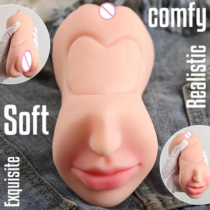 3 IN 1 Male Masturbation Adult Sex Pocket Pussy Sex Toys for Men with Realistic Vagina 18 Masturbator Cup Sex Doll Tooys for Men