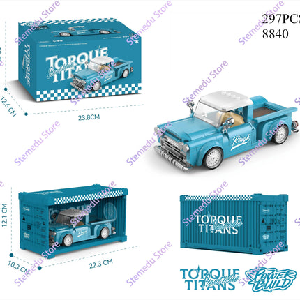 MOC PB8801-8849 Technical Speed Car MX5 Racing Car Model Camper Container Building Block Brick Assembly Toys Kids Xmas Gift