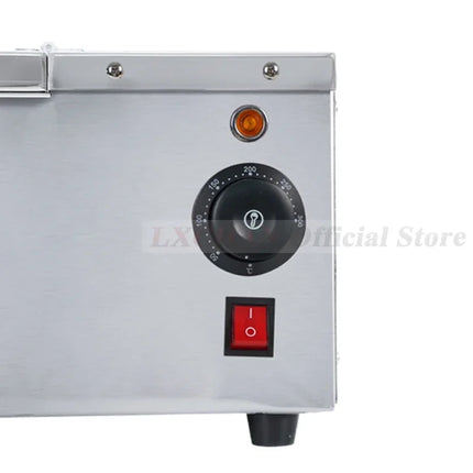 HomeWise Chimney Bread Roll Baking Machine Ice Cream Bread Cone Maker Cake Baking Machine Kurtos Kalacs Oven with 2 Rollers